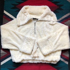 UO Fleece Crop Sweater